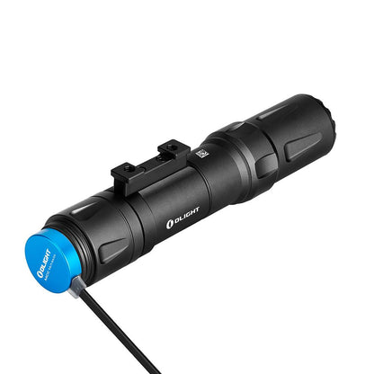 Olight Odin 2000 Lumens Rechargeable Tactical Flashlight Black with Pressure Switch-Tactical Source LLC