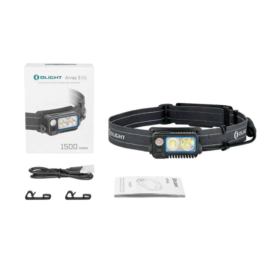 OLIGHT Olight Array 2 Pro High Performance 1500 Lumens Headlamp Black-Tactical Source LLC