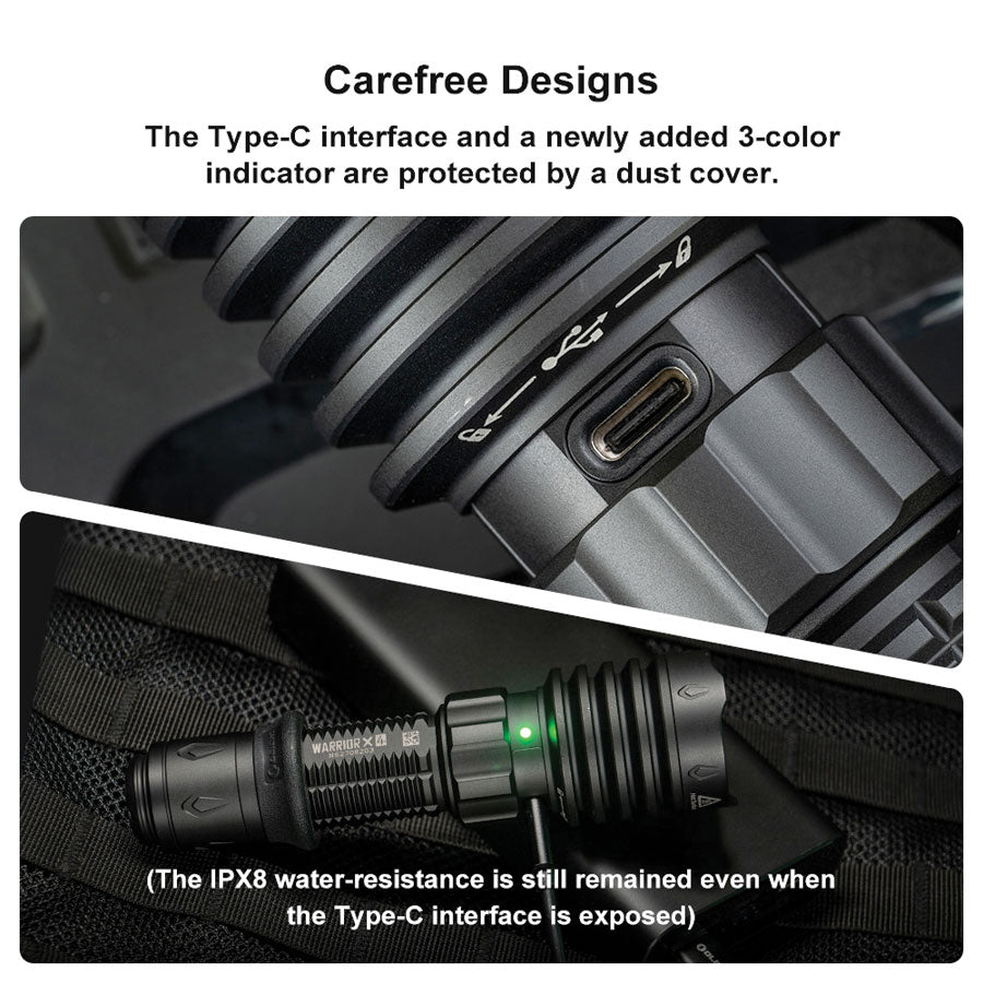 Olight Warrior X 4 Kit Rechargeable LED Tactical Flashlight Hunting Kit-Tactical Source LLC