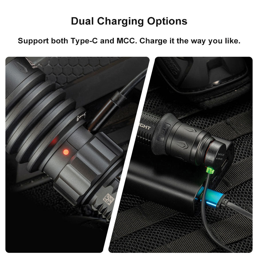 Olight Warrior X 4 Kit Rechargeable LED Tactical Flashlight Hunting Kit-Tactical Source LLC