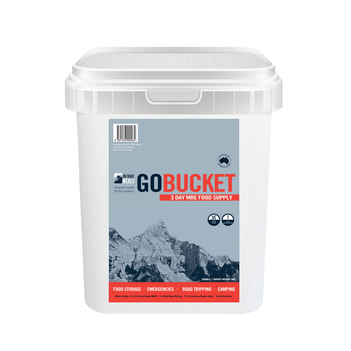 On Track Meals 3 Day GoBucket-Tactical Source LLC