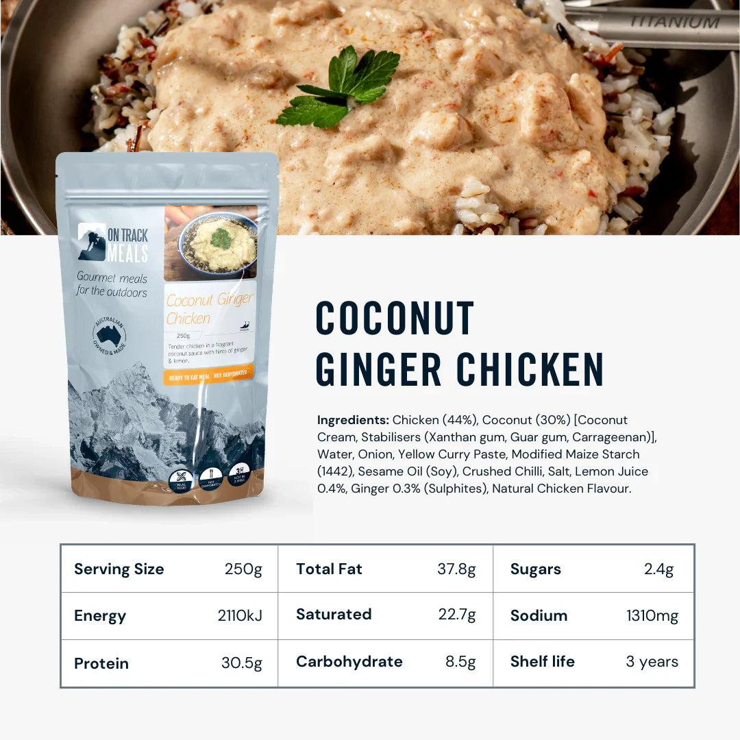 On Track Meals Coconut Ginger Chicken-Tactical Source LLC