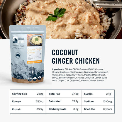 On Track Meals Coconut Ginger Chicken-Tactical Source LLC