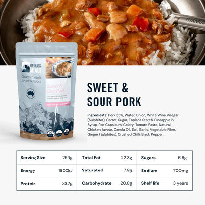 On Track Meals Sweet & Sour Pork-Tactical Source LLC