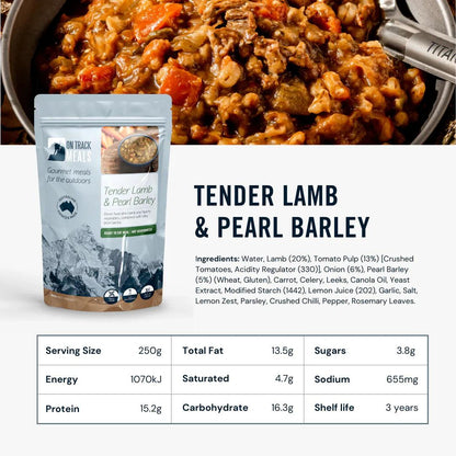 On Track Meals Tender Lamb & Pearl Barley-Tactical Source LLC