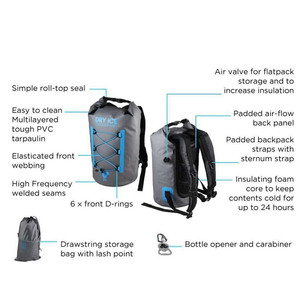 Overboard Dry Ice 40 Litre Premium Cooler Backpack-Tactical Source LLC