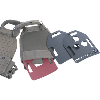 Pentagon Tactical Metallon TAC Fitness Training Plate 2x2.5kg Lava Red-Tactical Source LLC
