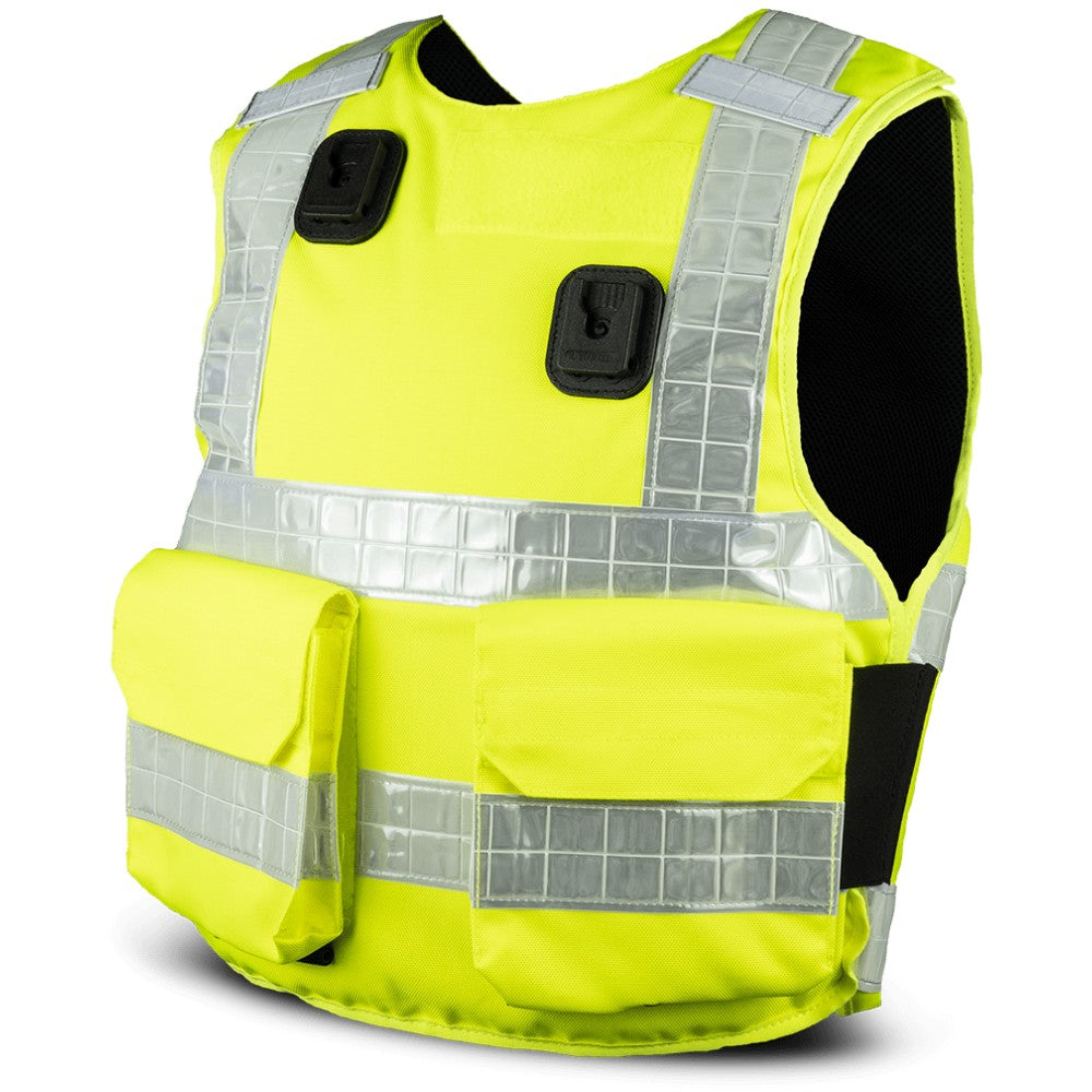 PPSS Overt Stab Resistant Vest (Cover+Panel) Hi Viz Yellow-Tactical Source LLC
