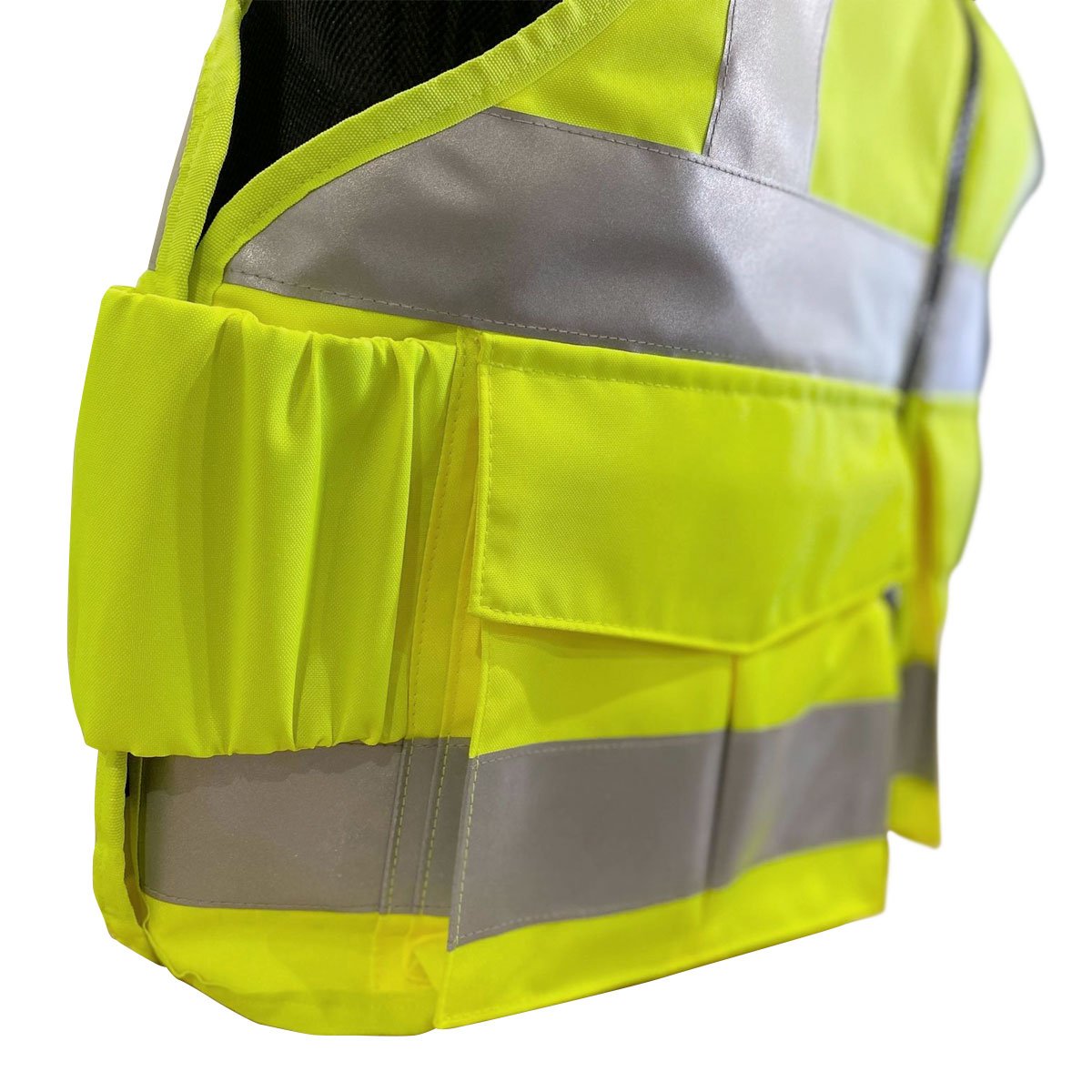 PPSS Overt Stab Resistant Vest Hi Viz Yellow VTS Custom Design Vest-Tactical Source LLC