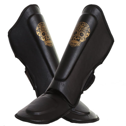 Punch Equipment COLLECTORS ITEM Punch Gold Skull AAA Shin Guards Shin Pads-Tactical Source LLC