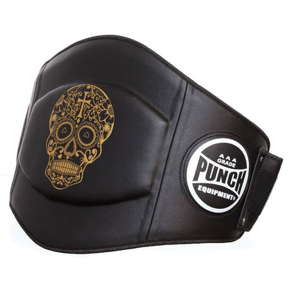 Punch Equipment COLLECTORS ITEM Trophy Getters Gold Skull Boxing Belly Pad-Tactical Source LLC