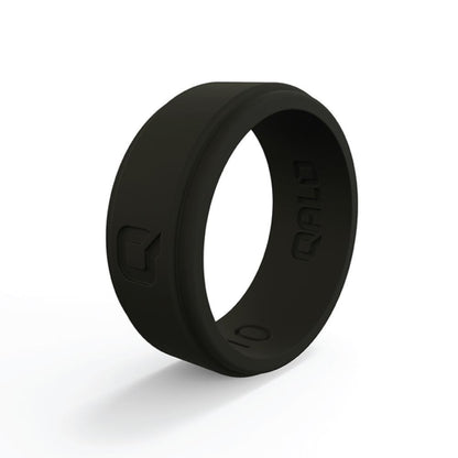 QALO Men's Black Step Edge Q2X Silicone Ring-Tactical Source LLC