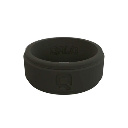 QALO Men's Black Step Edge Q2X Silicone Ring-Tactical Source LLC