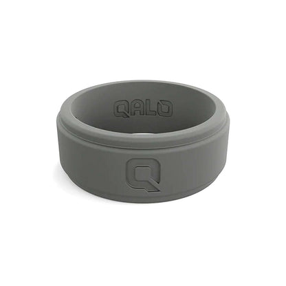 QALO Men's Charcoal Grey Step Edge Q2X Silicone Ring-Tactical Source LLC