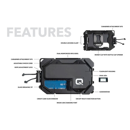 Quiqlite TAQ Wallet OD Green-Tactical Source LLC