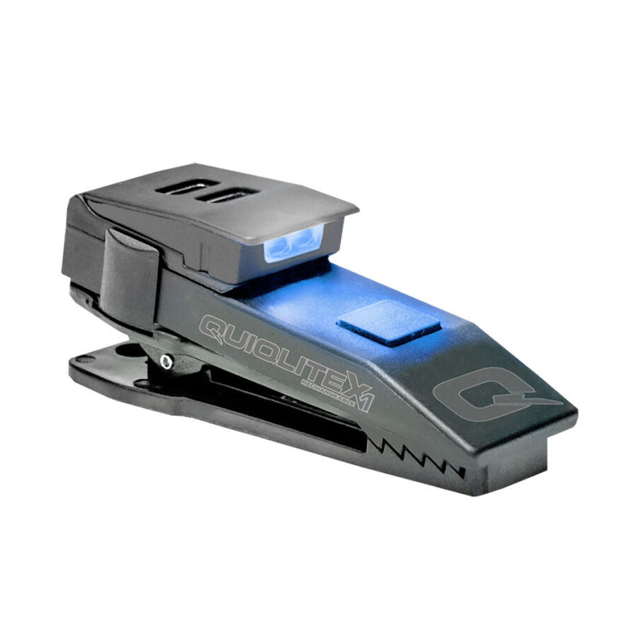 QuiqLite X1 USB Rechargeable Handsfree Dual LED Lighting - Blue/White-Tactical Source LLC