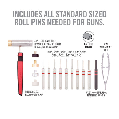 Real Avid Accu-Punch Hammer and Roll Pin Punch Set-Tactical Source LLC