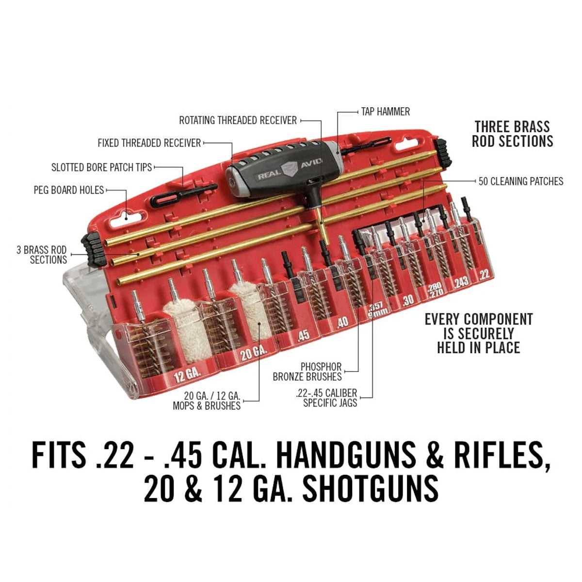 Real Avid Gun Boss Pro Universal Cleaning Kit-Tactical Source LLC