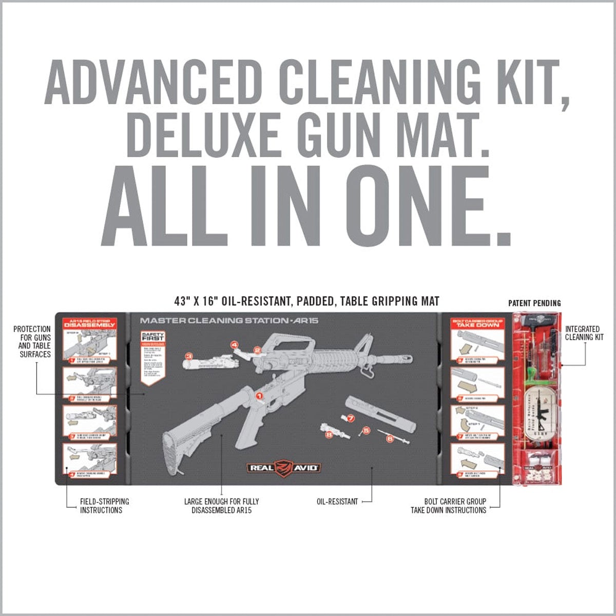 Real Avid Master Cleaning Station AR15-Tactical Source LLC