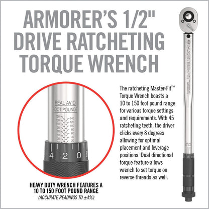 Real Avid Master-Fit 13-Piece AR15 Crowfoot Wrench Set-Tactical Source LLC