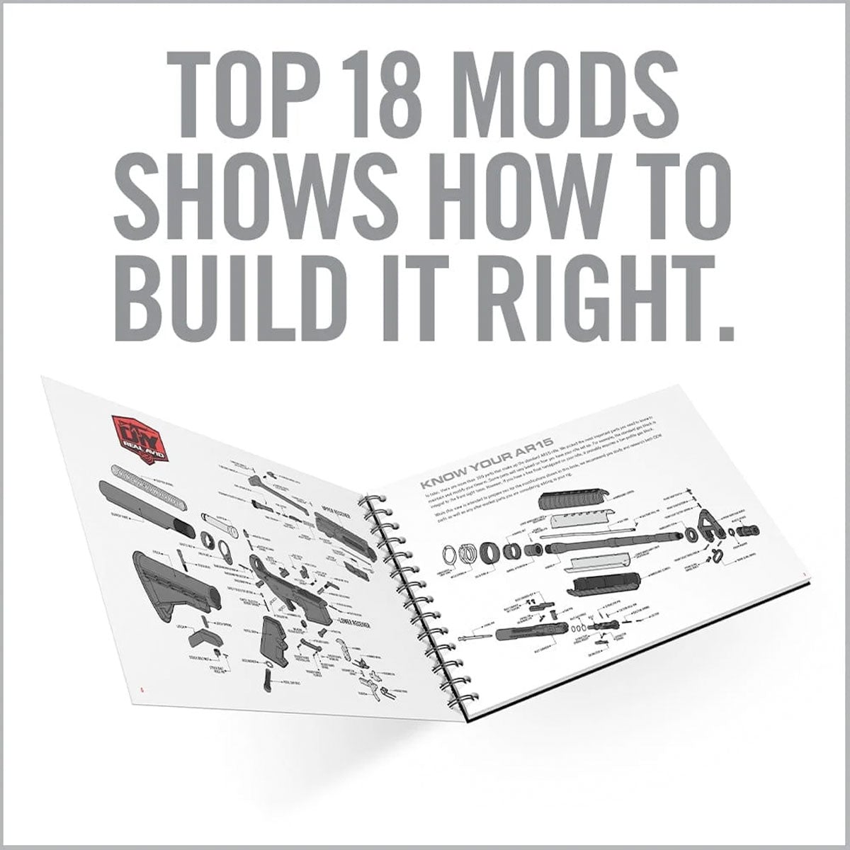 Real Avid TOP AR15 MODS INSTRUCTIONAL BOOK-Tactical Source LLC