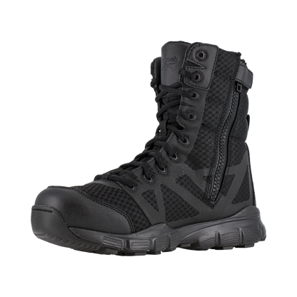 Reebok Tactical Men's 8 Inch Dauntless Ultra Light Size Zip Boot Black RB8720-Tactical Source LLC
