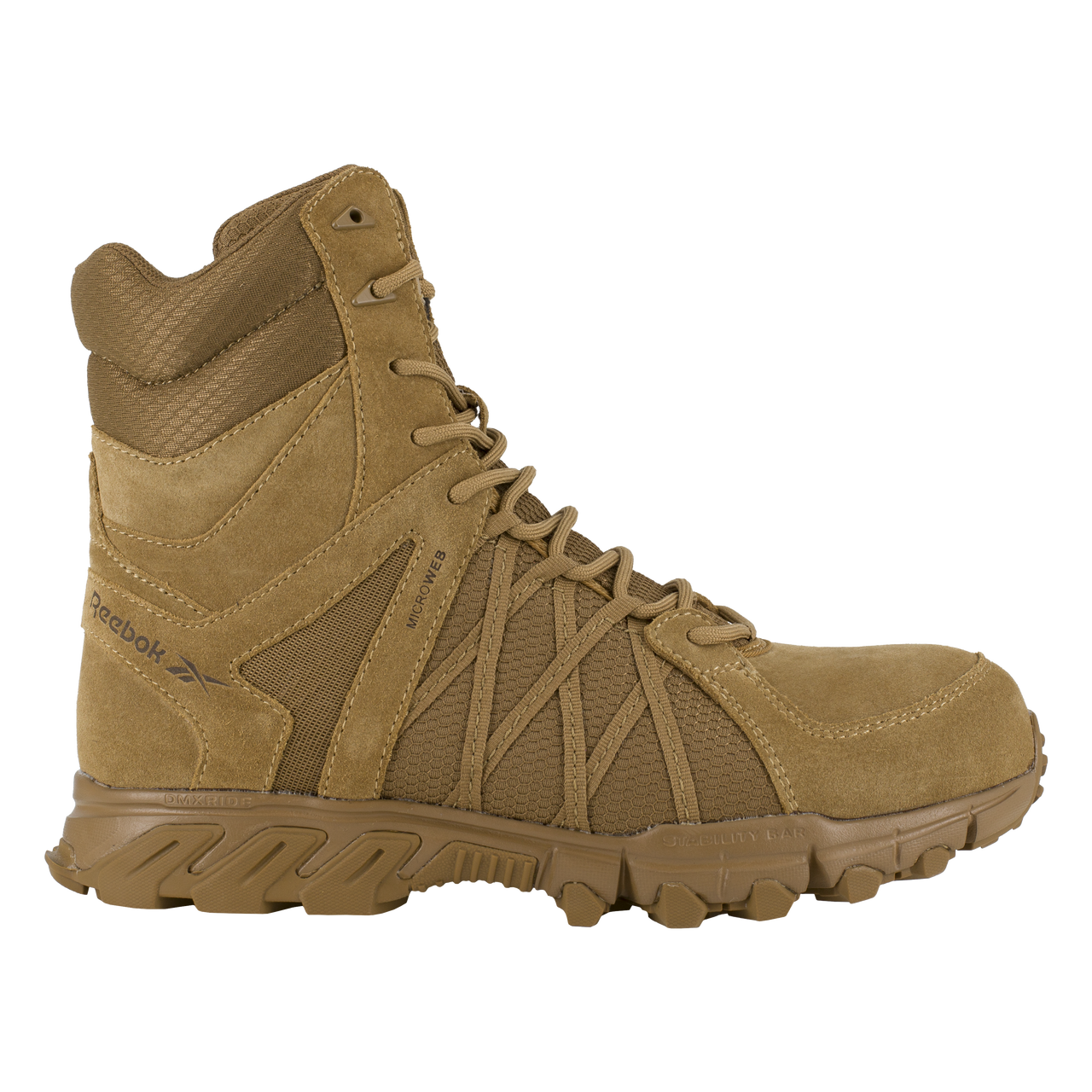 Reebok Tactical Men's 8 Inch Trailgrip Tactical Boot with Side Zip Coyote RB3460-Tactical Source LLC