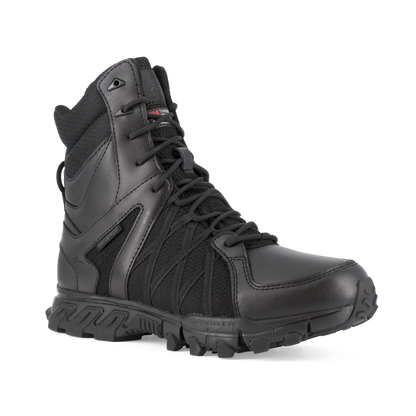 Reebok Tactical Men's 8 Inch Trailgrip Tactical Side Zip Waterproof Boots Black RB3455-Tactical Source LLC