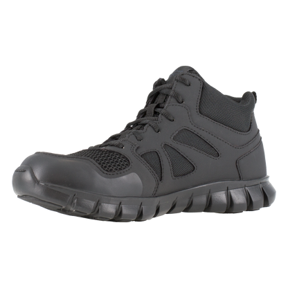 Reebok Tactical Men's Sublite Cushion Tactical Mid Cut Boot Black RB8405-Tactical Source LLC