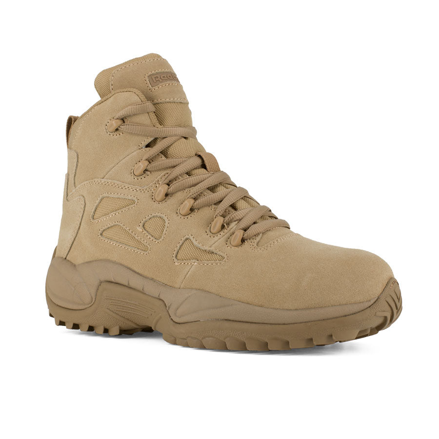 Reebok Tactical Rapid Response RB Men's 6" Stealth Boot with Side Zipper - Desert Tan RB8694-Tactical Source LLC