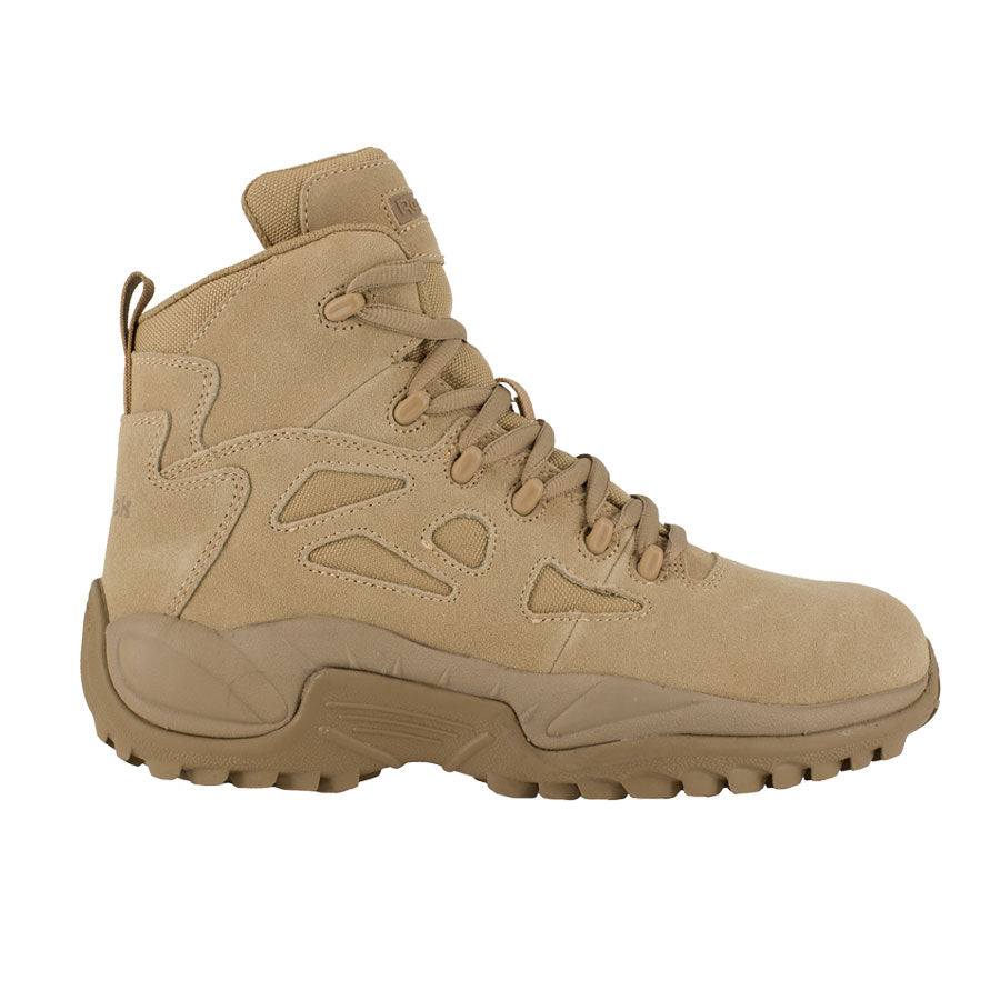 Reebok Tactical Rapid Response RB Men's 6" Stealth Boot with Side Zipper - Desert Tan RB8694-Tactical Source LLC