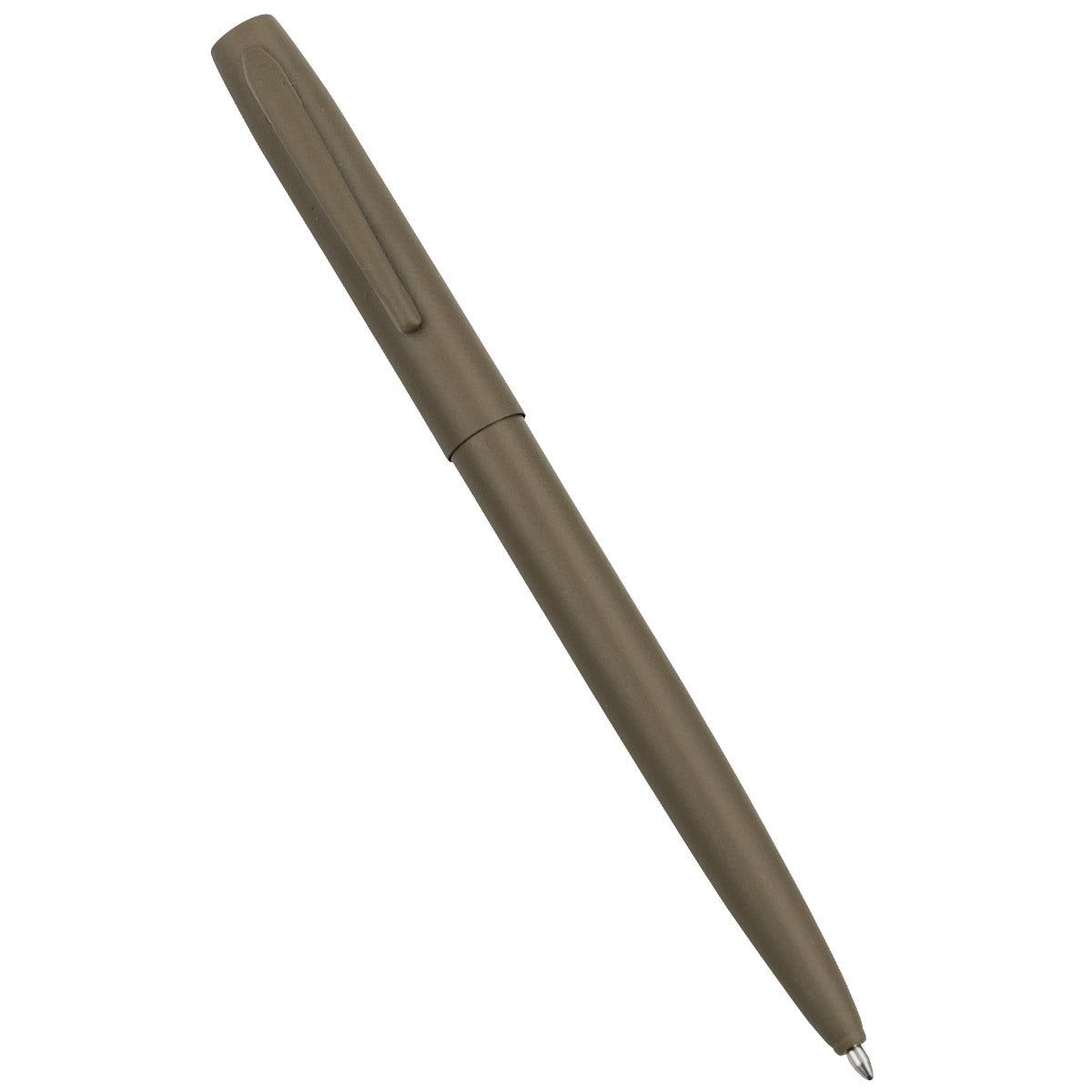 Rite in the Rain All Weather Metal Clicker Pen Flat Dark Earth Black Ink-Tactical Source LLC