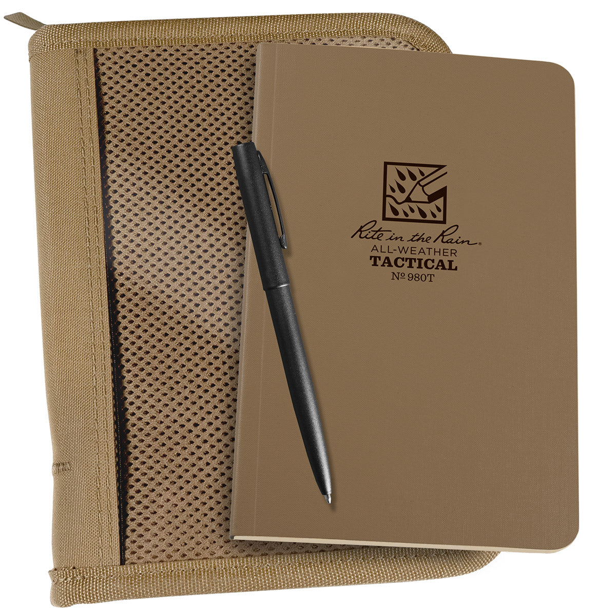 Rite in the Rain All-Weather Tactical Field Book Land Nav Kit Tan Field Flex Book / Tan Cordura Cover-Tactical Source LLC