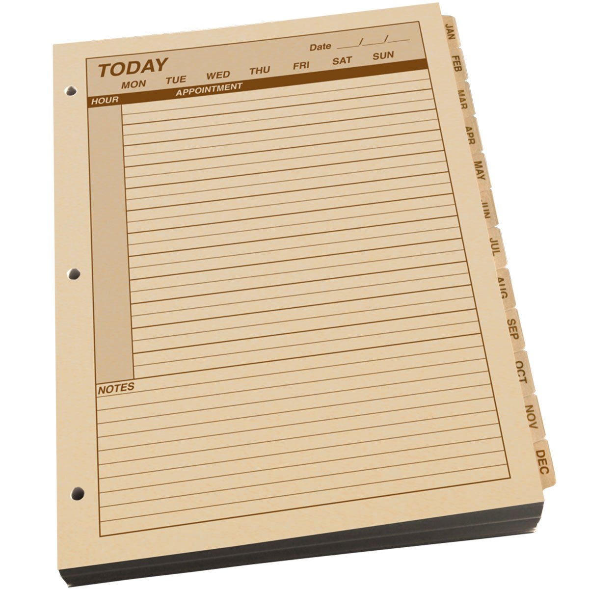 Rite in the Rain Maxi Daily Planner Refill 8.5 X 11 With 3 Hole Punch Tan 1 Year-Tactical Source LLC