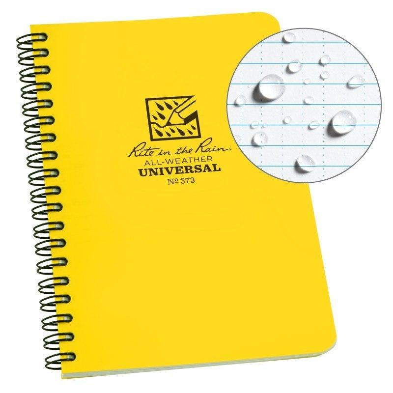 Rite in the Rain No373 Side Spiral Notebook Universal Yellow-Tactical Source LLC
