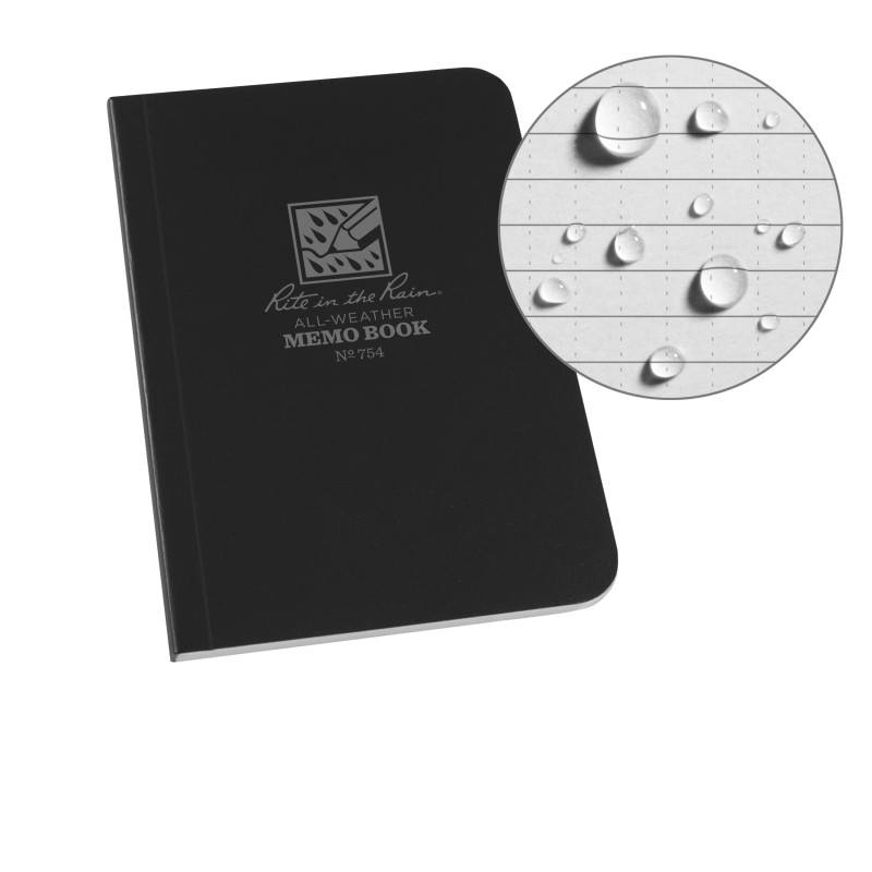 Rite in the Rain No754 Soft Cover Book Pocket Memo Black-Tactical Source LLC
