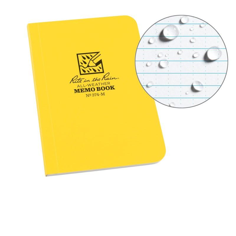 Rite in the Rain No754 Soft Cover Book Pocket Memo Yellow-Tactical Source LLC