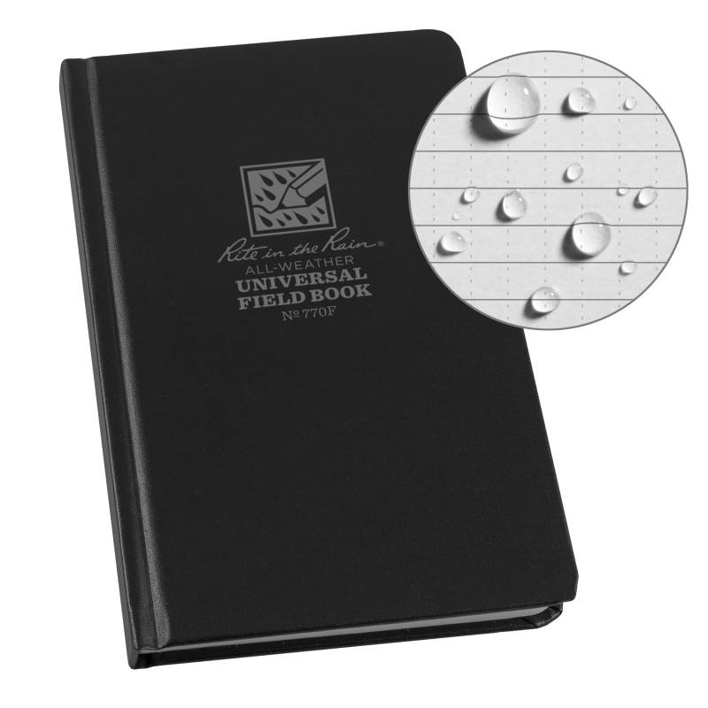 Rite in the Rain No770F Hard Cover Book Universal Black-Tactical Source LLC