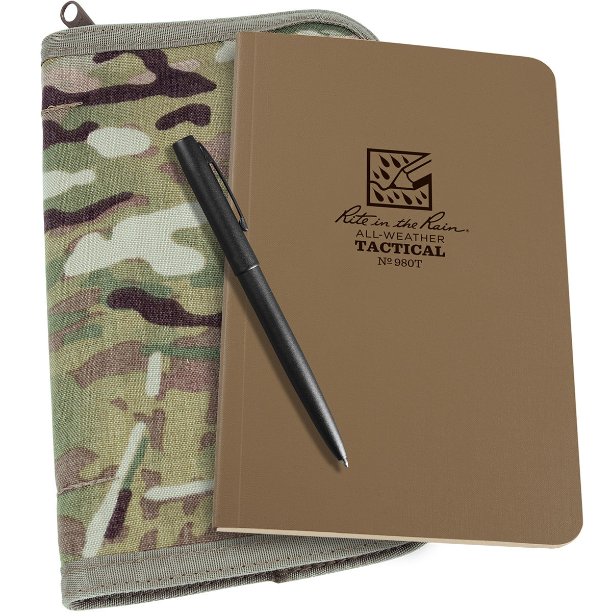 Rite in the Rain Tactical Field Book Kit Universal - Tan Field Flex Book Multicam Cordura Cover-Tactical Source LLC