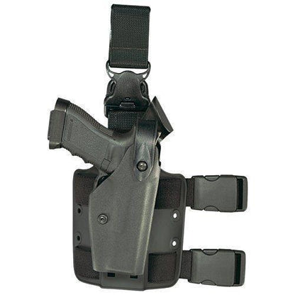 Safariland 6005-6-123 Double Strap Leg Shroud w/ Quick Release Leg Strap STX Tactical Black-Tactical Source LLC