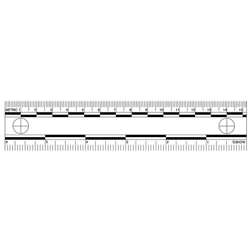Sirchie 6 inch White Photo Evidence Scales 10/Pack-Tactical Source LLC