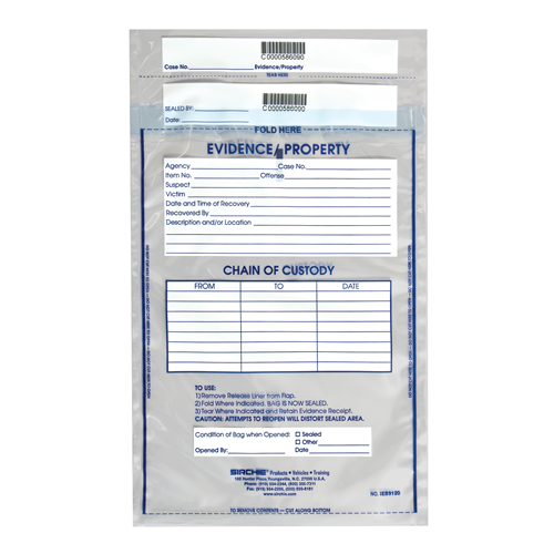 Sirchie Integrity Evidence Bags 9 x 12 inch 100 Pack-Tactical Source LLC