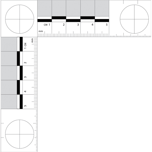 Sirchie L Shape Photo Scale, metric-Tactical Source LLC
