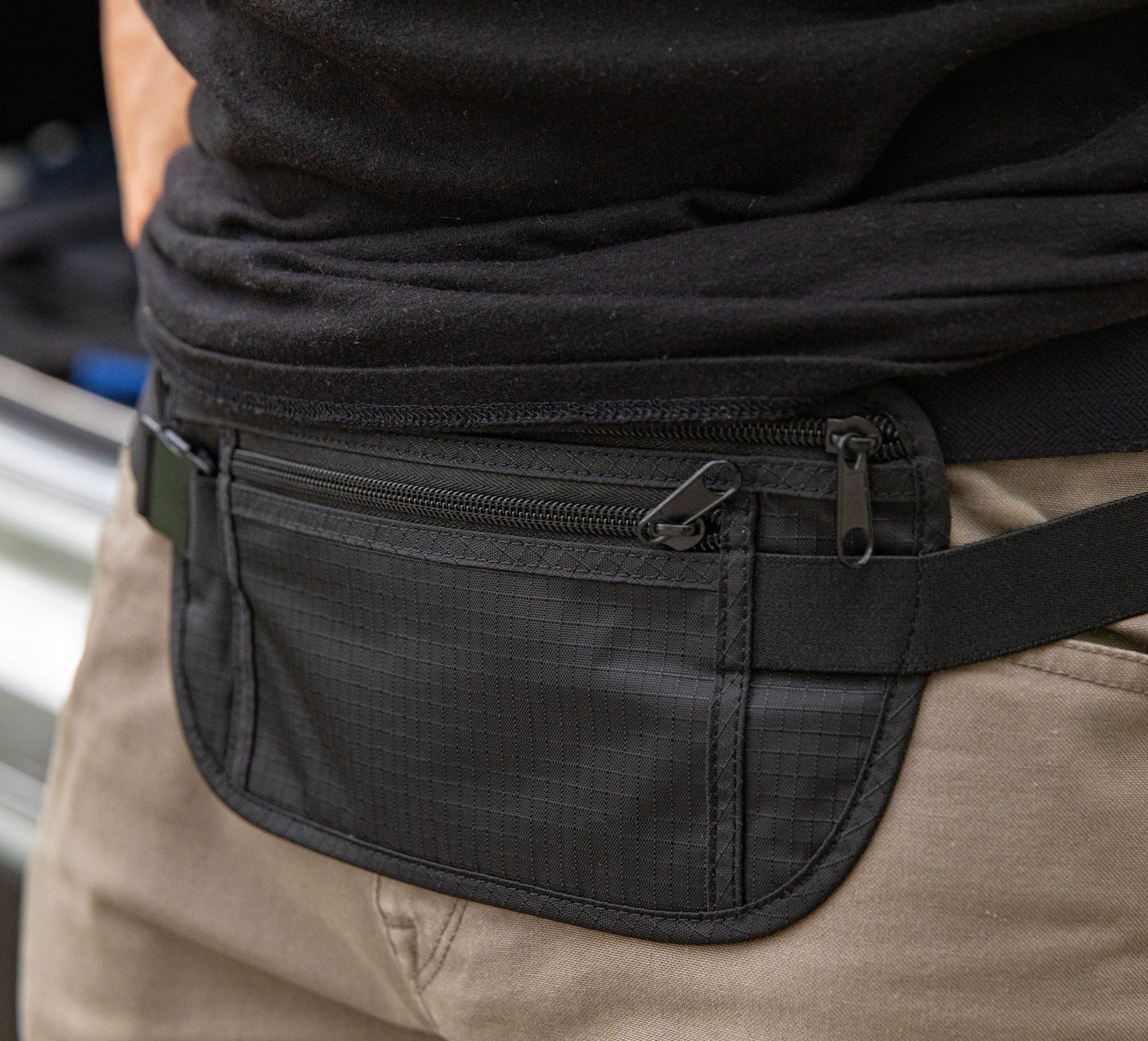 SLNT Money Belt Fanny Pack Black-Tactical Source LLC
