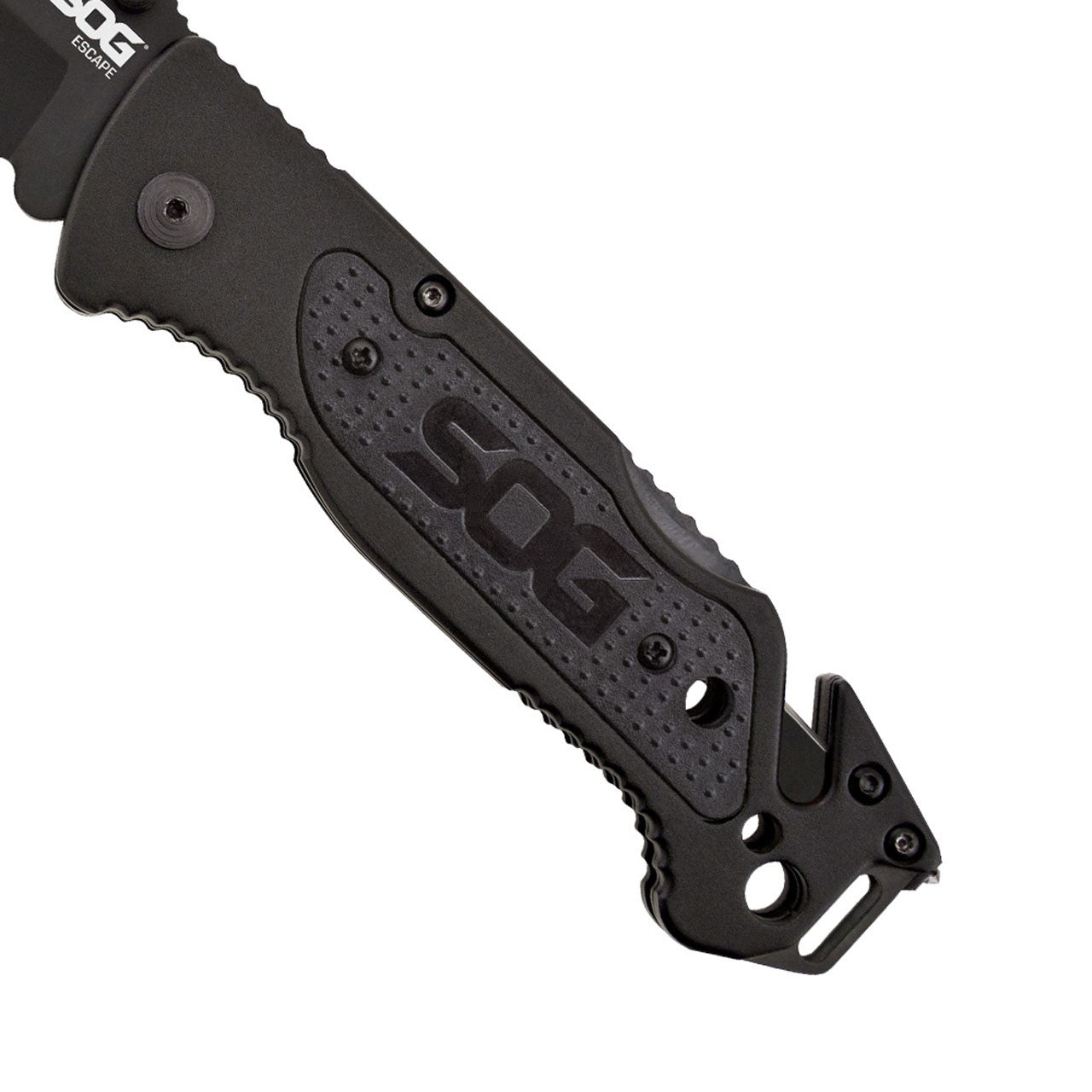 SOG Escape Bead Blast Knife and Rescue Tool Black-Tactical Source LLC