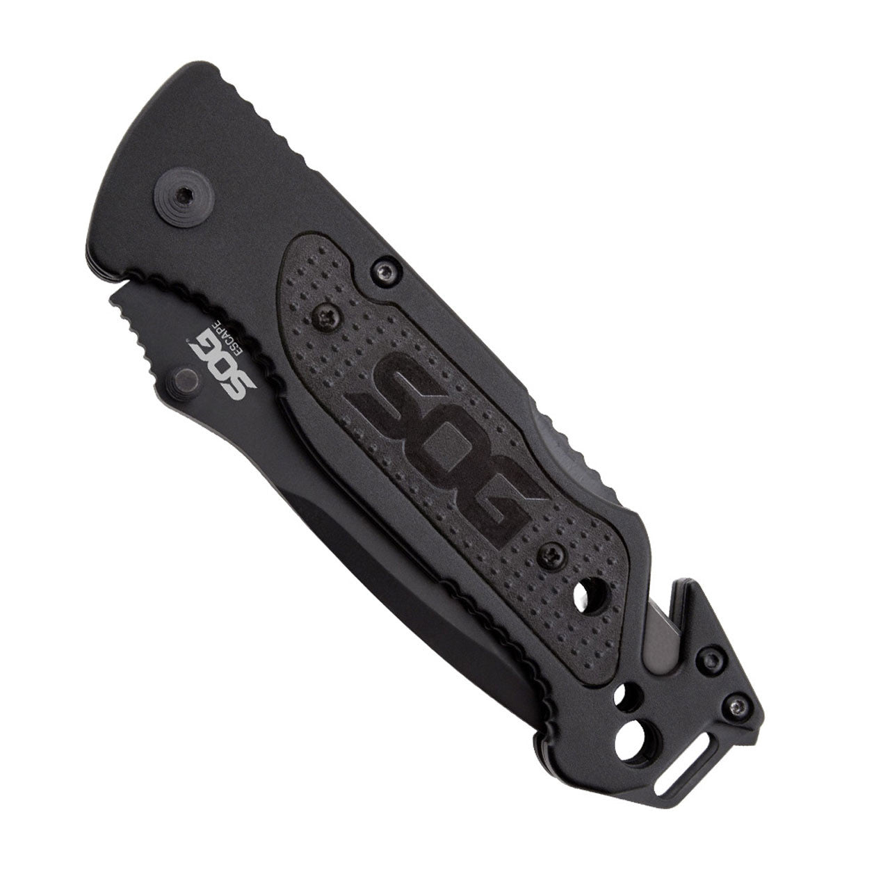 SOG Escape Bead Blast Knife and Rescue Tool Black-Tactical Source LLC