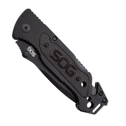 SOG Escape Bead Blast Knife and Rescue Tool Black-Tactical Source LLC