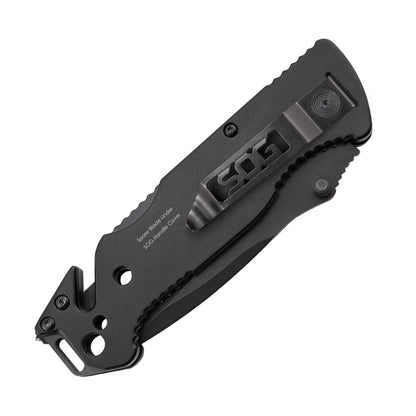 SOG Escape Bead Blast Knife and Rescue Tool Black-Tactical Source LLC
