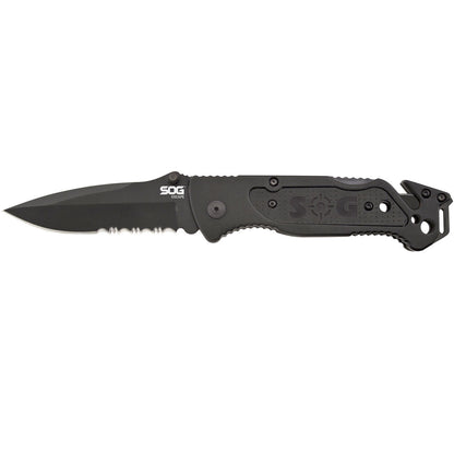 SOG Escape Bead Blast Knife and Rescue Tool Black-Tactical Source LLC