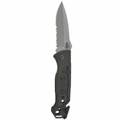 SOG Escape Bead Blast Knife and Rescue Tool Grey-Tactical Source LLC